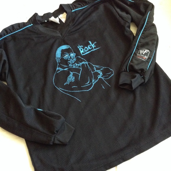 WORLDS WRESTLING FED, THE ROCK, JERSEY XL 18/20 - Picture 1 of 7